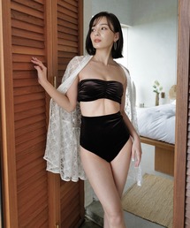 anuans（アニュアンス）の「ベロアセパレートギャザースイムウエア