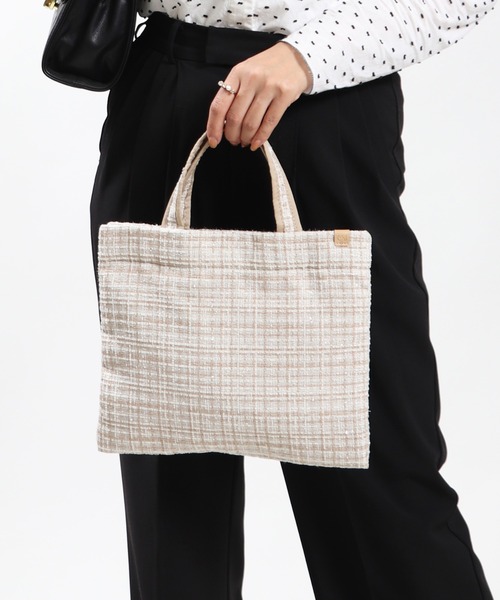 セール】ミニ ツイードバッグ お稽古バッグ レッスンバッグ（トート