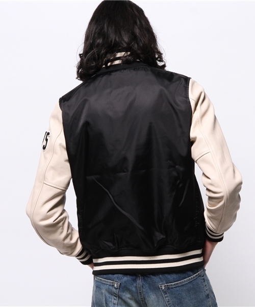 HYSTERIC GLAMOUR（ヒステリックグラマー）の「袖レザースタジャン