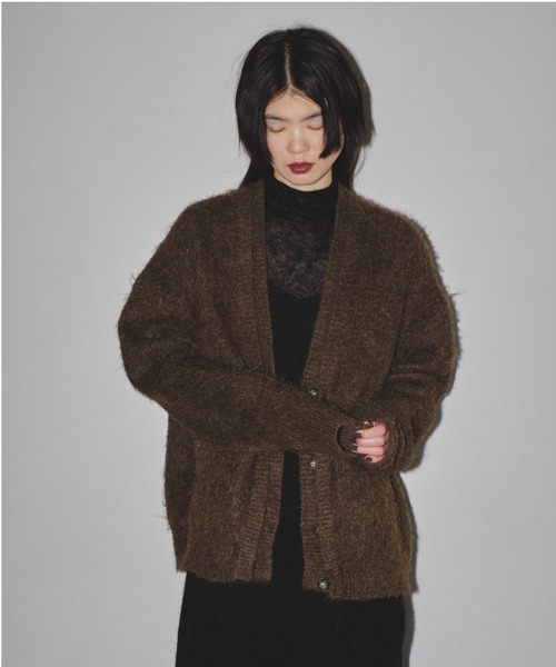 TODAYFUL（トゥデイフル）の「ブラッシュドVネックカーディガン