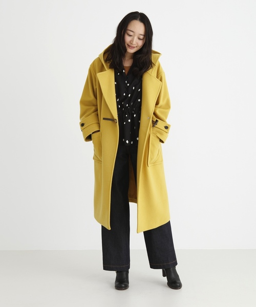 Munich（ミューニック）の「ブラッシュウールメルトンダッフルコート