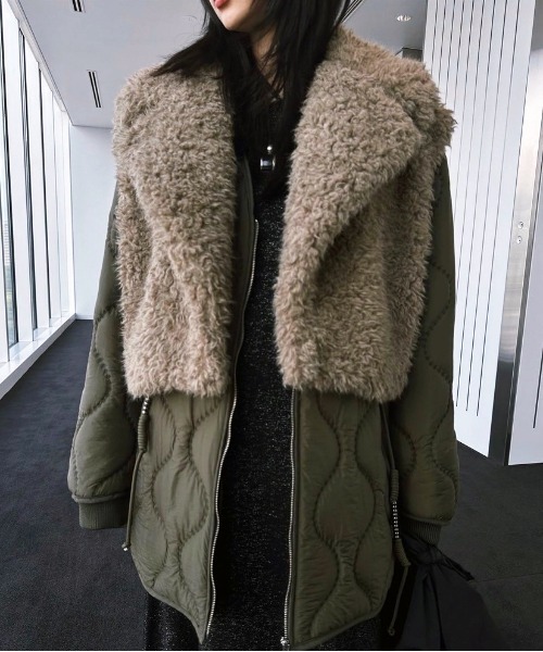 Ameri（アメリ）の「BOA VEST SET QUILTING COAT（その他アウター