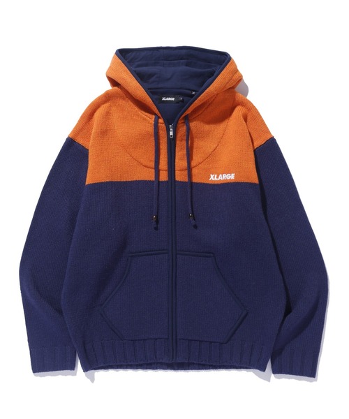 XLARGE（エクストララージ）の「ZIP UP HOODED KNIT（ニット/セーター