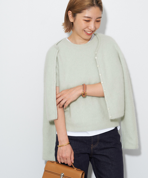 plage（プラージュ）の「Cashmere Mix Fur カーディガン（カーディガン