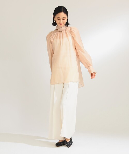 メゾンドドルチェ】classy ribbon blouse/white オンライン ショップ