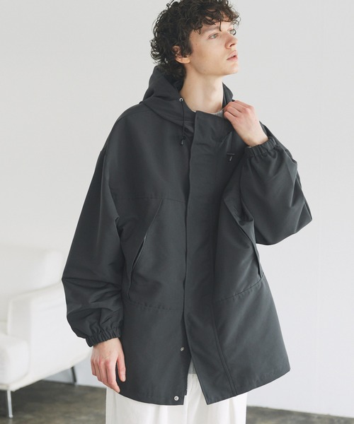 ポリツイルビッグシルエットアノラックマウンテンパーカー（マウンテン