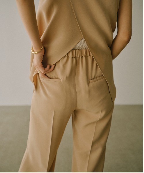 セール】トリアセテートリラックスパンツ（スラックス）｜anuans（ア