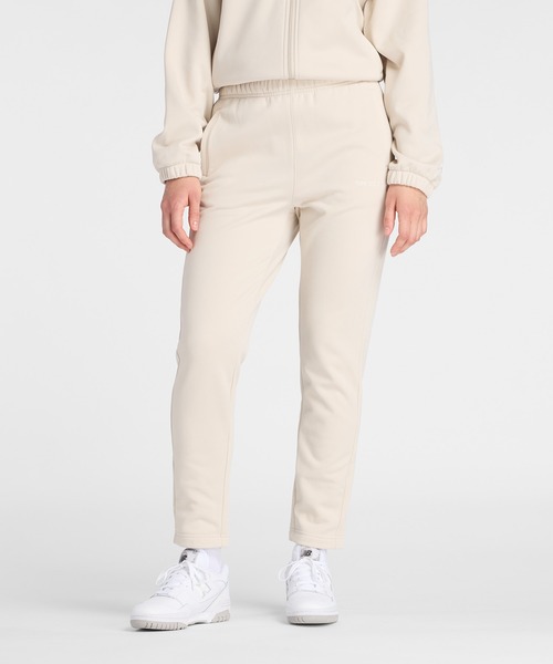 セール】ブラッシュドダブルニットパンツ(テーパード)（スウェット