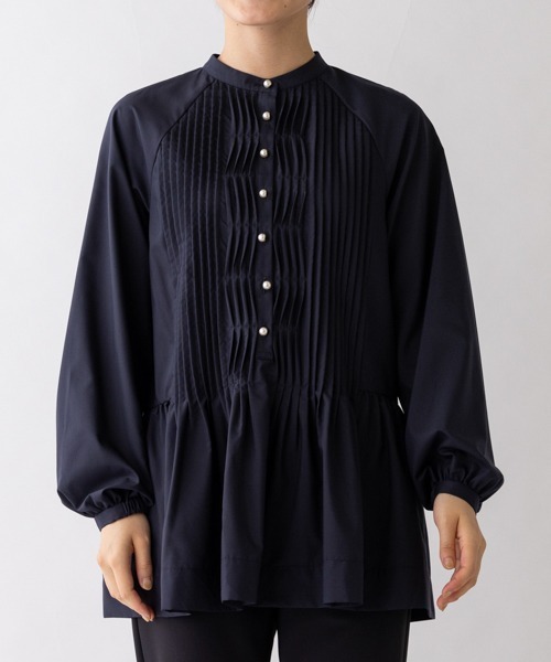 セール】【SONO/ソーノ】ウェイビータックパールブラウス（シャツ