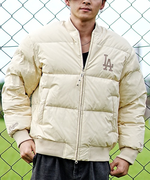 セール】NEW ERA/ニューエラ ダウンジャケット ボンバージャケット MLB