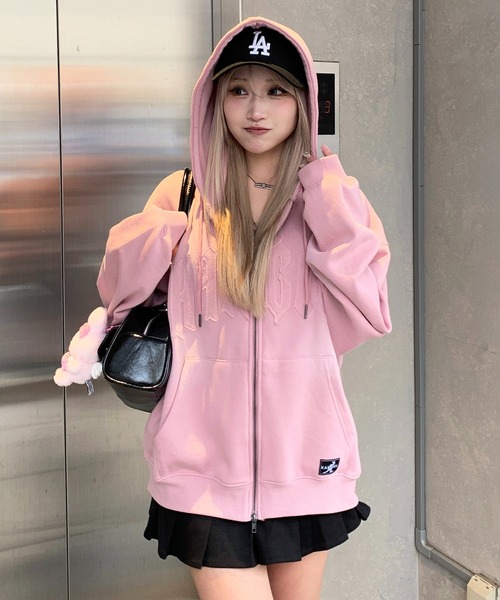 セール】【KANGOL】【裏起毛】別注スプレー加工ロゴワッペンダブル