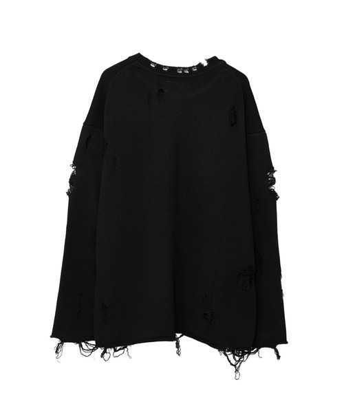 KAMIYA（カミヤ）の「Destroyed Long Sleeve Knit T-shirt（ニット