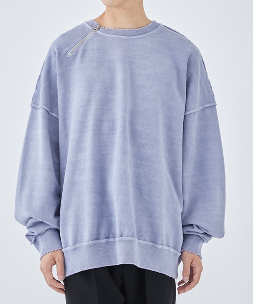 Jieda（ジエダ）の「DAMAGE ZIP OVER SWEAT CREW（スウェット）」 - WEAR