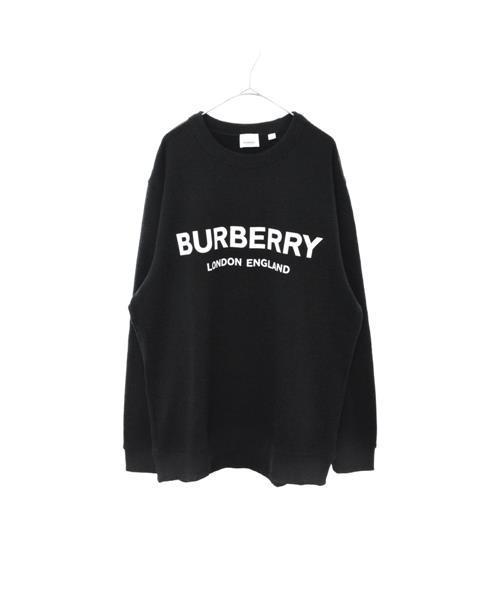 バーバリー Bロゴ＆スターパッチ スウェット トレーナー ブラック 楽天