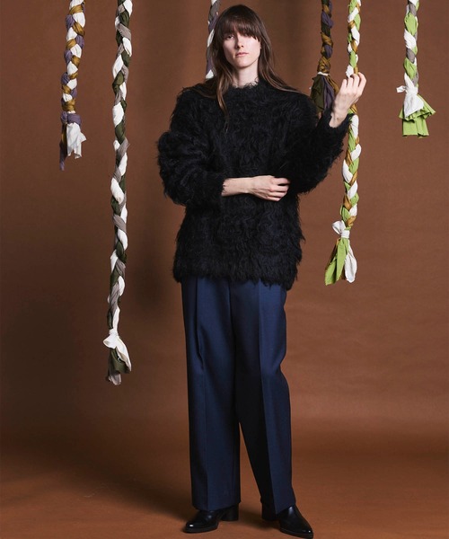 UNISEX》Prime-Over Shaggy Crew Neck Knit Pullover/プライムオーバー