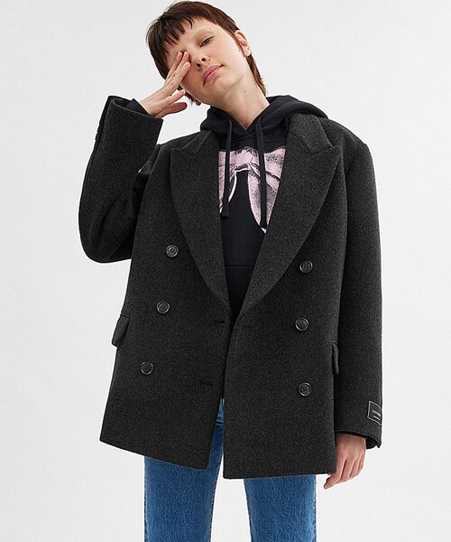 COACH（コーチ）の「ショート コート・リサイクル ウール（その他