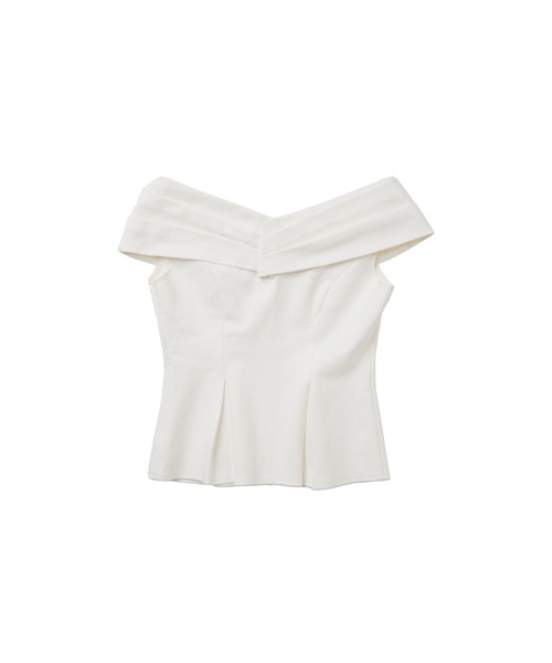 Lily Shawl Peplum Top（Tシャツ/カットソー）｜Her lip to（ハー