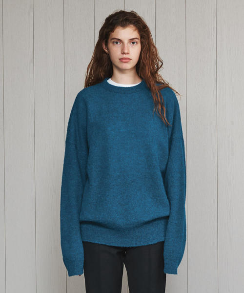 ATON（エイトン）の「＜ATON＞ALPACA CREW NECK KNIT/ニット（ニット