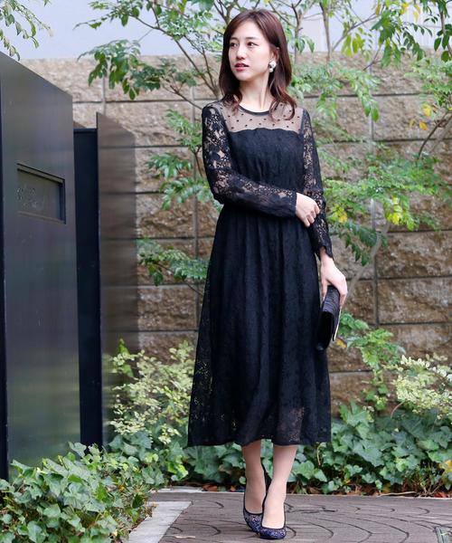 Doula Doula（ドゥーラドゥーラ）の「レース切り替えフレアワンピース