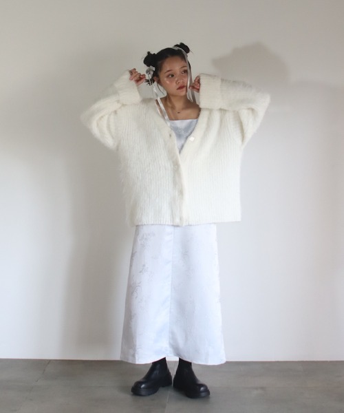 muguet（ミュゲ）の「pointe mohair knit cardigan（カーディガン