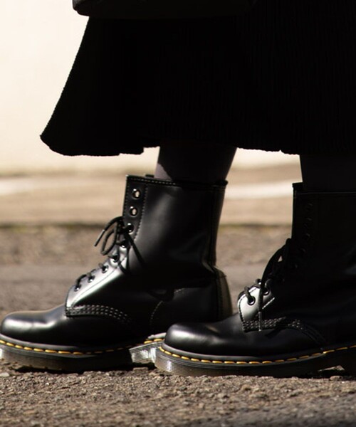 ◇JADON⁄8ホール⁄レースアップブーツ⁄UK8⁄ブラック⁄AW006 Dr.