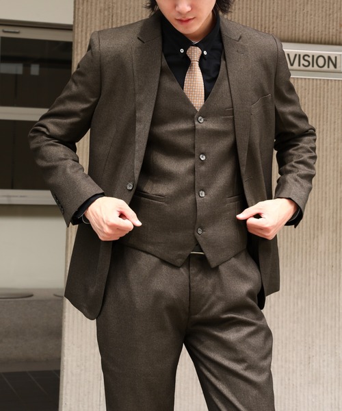 Cloudstyle】ビジネス セットアップスーツ /スリーピース スーツ