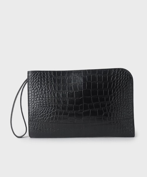 セール】【冠婚葬祭】ブラックレザー クラッチバッグ（クラッチバッグ