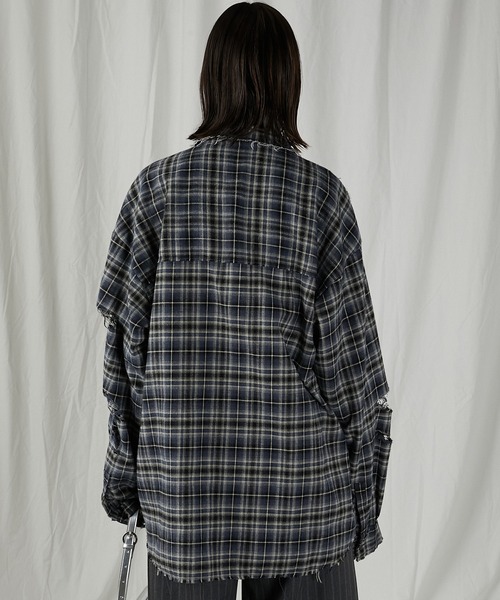 PRANK PROJECT（プランクプロジェクト）の「ダメージチェックシャツ