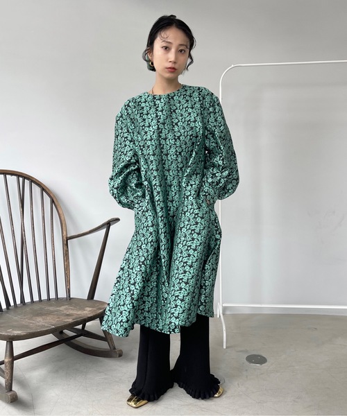 ジャガードフラワードレス【SANSeLF】 sanw21（ワンピース）｜SANSeLF