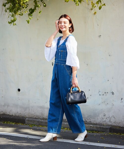 Lee CHUMS コラボ デニムオーバーオール Lサイズ Lee CHUMS コラボ