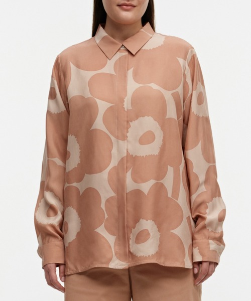 marimekko（マリメッコ）の「Unikko / Varssy cupro-viscose shirt