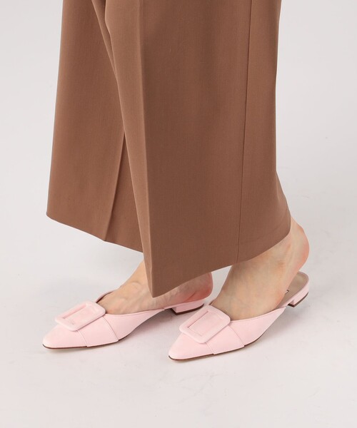 セール】NEBULONIE スエード バックルミュールサンダル（パンプス