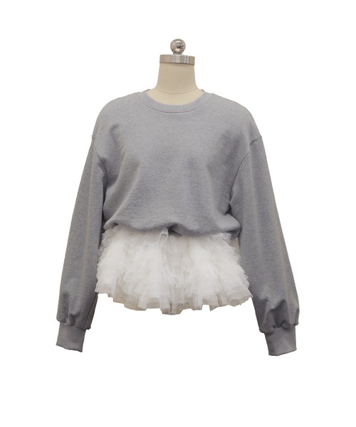 ミルフィーユフリルスウェット（スウェット）｜Fit more（フィットモア