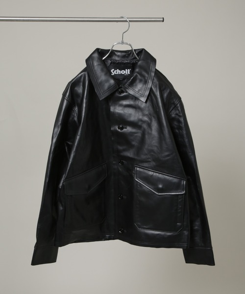 セール】Schott/別注 LEATHER JACKET（ライダースジャケット）｜schott