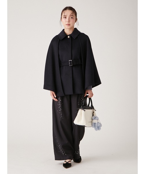 LILY BROWN（リリーブラウン）の「ミドル丈ケープコート（その他