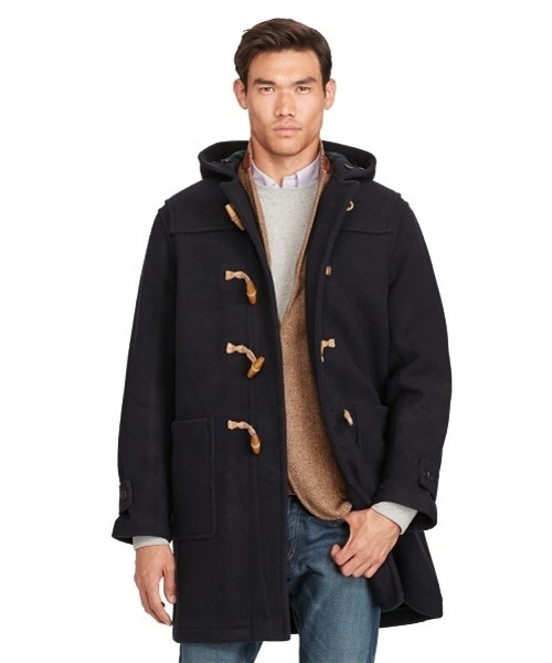 Polo by Ralph Lauren 黒 ダッフルコート LLサイズ 古着 ラルフ