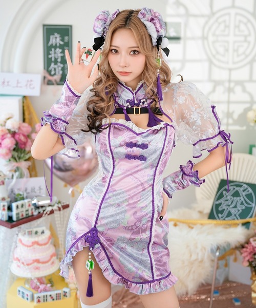 Malymoon（マリームーン）の「パフスリーブ麻雀チャイナ《ハロウィン