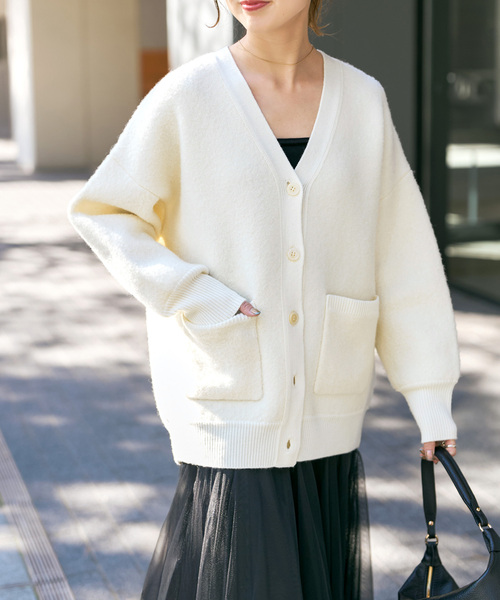 セール】《追加》ブークレダブルフェイスカーディガン（カーディガン