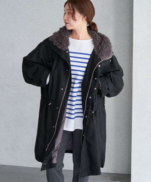 IENA（イエナ）の「ウーステッドフランネルモッズコート（モッズコート