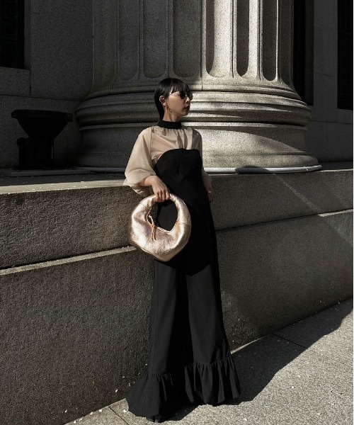 Ameri（アメリ）の「CHUNKY HANDLE LEATHER BAG（ハンドバッグ）」 - WEAR