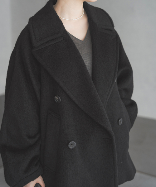 IENA（イエナ）の「モヘヤミックスシャギーショートコート（その他