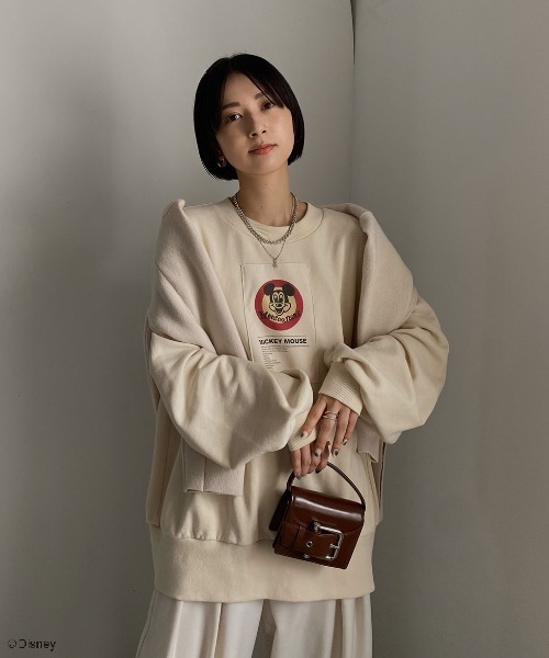 Ameri（アメリ）の「Disney MICKEY TAG SWEAT TOP（スウェット）」 - WEAR