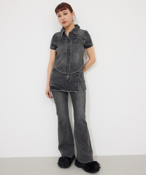 SLY（スライ）の「LONG FUR SANDAL ロング ファー サンダル（サンダル