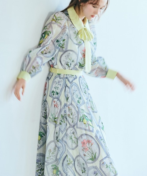 フラワーフレームプリントブラウス（シャツ/ブラウス）｜Audie a Muses