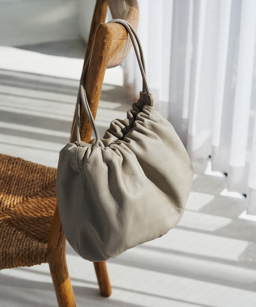 レザー巾着4WAYショルダーバッグ（ショルダーバッグ）｜russet