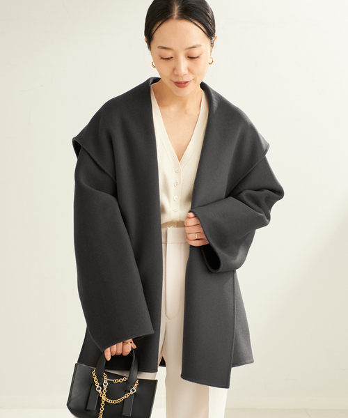 plage（プラージュ）の「《追加》ハミルトン DRAPE MIDDLE コート