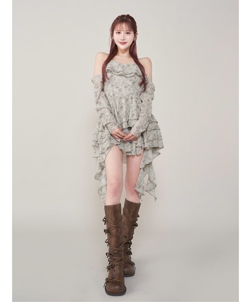 イレヘムタイダイフリルミニワンピース（ワンピース）｜Darich