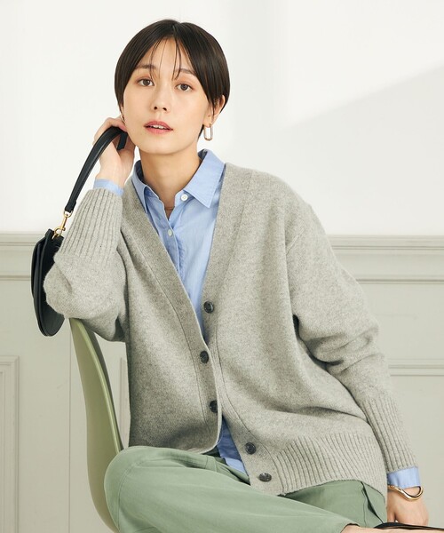 NOLLEY'S（ノーリーズ）の「◇【WEB限定】カシミヤブレンド長めVネック