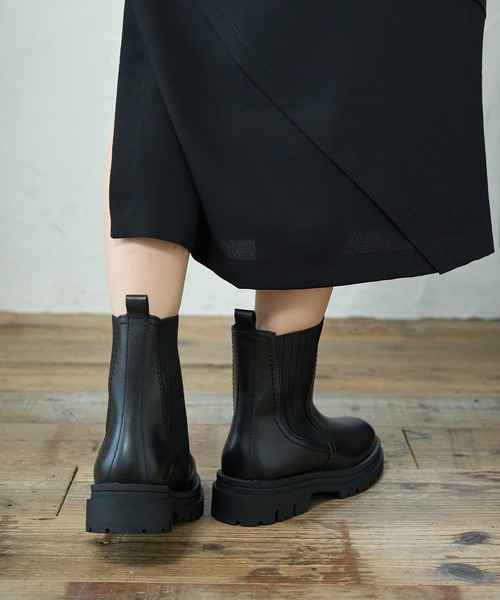 TONY BIANCO サイドゴアブーツ TONYBIANCO☆黒 レザー サイドゴア