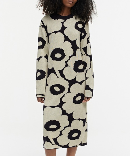 marimekko（マリメッコ）の「Unikko / Ennallaan Knitted Dress